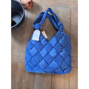 NWT Anthropologie x Urban Originals Knotted On The Go Bag in Blue